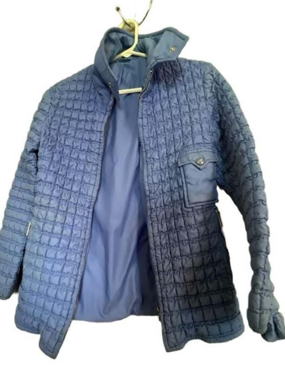 Eisbär Austria Vintage Blue Quilted Zip-Up Jacket
